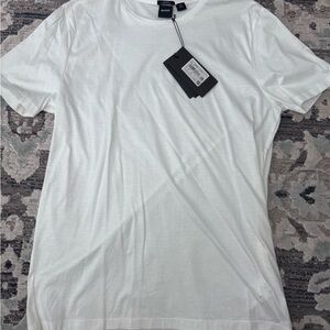 Boss Men's White Short-Sleeve Crew Neck Tee